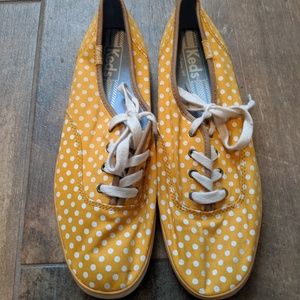 Yellow Polkadot Keds